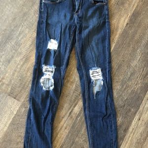 Just black ripped jeans